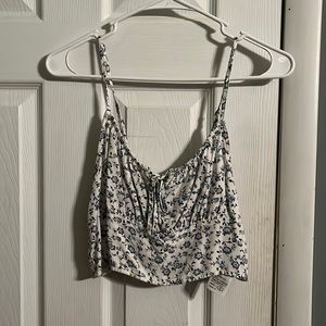 Hollister tank top, blue and white, size small